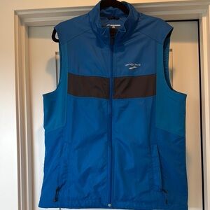 Brooks Men's Blue Reflective Running Vest Large